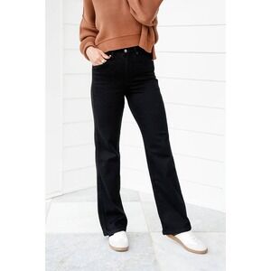 Judy Blue Black Denim Straight Fit Jeans Women's Size 13